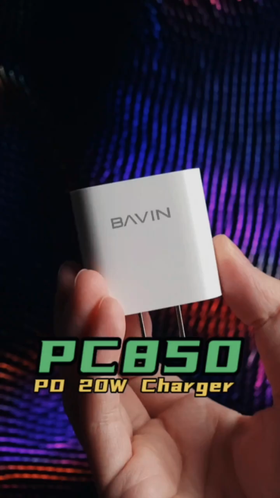 IDEAL1 PC850 Bavin Wall Charger 20W PD Adapter Flash Single Head TYPE-C PD20W USB C For iPhone 15