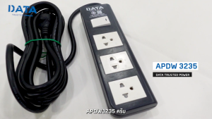 Plug DATA APDW3235 ปลั๊กไฟ รางปลั๊กไฟ 3 ช่อง 1 สวิทซ์ 3680W (16A) 3เมตร/5เมตร