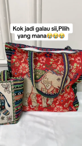 OMYGOOSE TOTE BAG MOTIF OWL JUMBO / TOTE MOTIF  / TFW 095