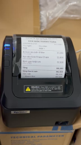Máy in bill K300L in hóa đơn in nhiệt Xprinter 3 cổng USB+LAN+RS232 Hàng Chính Hãng