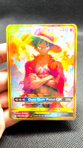 One Piece: Monkey D. Luffy Pokemon Holographic Cards
