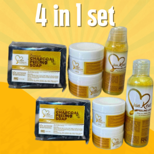 4 In 1 Set SkinReset 50ml/100ml (Peeling Lotion+Charcoal Soap+10gSBC+10gMMC)