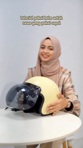 HELM BOGO UNTUK DEWASA/REMAJA VARIASI KULIT POLOS