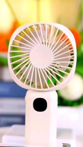 NETPAC Kipas Mini Portable 8000mAh Fast Charging Kipas Mini Murah Makaron 3in1 LED with Lampu Powerbank Lanyard Original