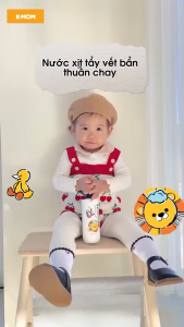 Nước Xịt Tẩy Vết Bẩn Thuần Chay Lalabebe K-Mom Hàn Quốc Hương Quả Mâm Xôi 280ml BabyUS