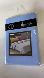 Light Blue Single Plain Bedsheets 2 in 1 Pack Cadar Asrama Cotton Bujang Cadar Fitted Sarung Bantal