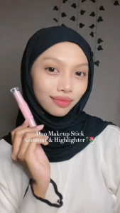 PINKFLASH Duo Makeup Stick 2in1: Contour & Highlighter Doubleshaping Natural 3D Waterproof