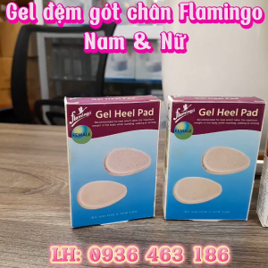 Gel đệm gót chân Flamingo OC-2134-2135 (Nam Nữ ). Gel chống mỏi gót chân Nam Nữ