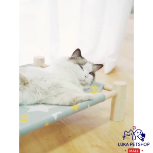 Luka😊พร้อมส่ง💯 ที่นอนแมว เปลแมว เตียงแมว ถอดง่ายใส่ง่าย พกพาสะดวก เคลื่อนย้ายง่าย ใช้พื้นที่ไม่เยอะ รับน้ำหนักได้เยอะ แข็งแรง ที่นอนสุนัข ของเล่นแมว บ้านแมว