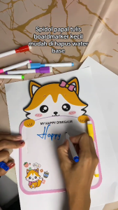 Small Whiteboard Pen Spidol Papan Tulis Boardmarker Kecil Bisa Dihapus Water Based Isi 5 Pcs [Tinta Hitam & Warna]