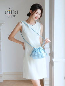Einashop x Patrise A Line Dress Women Dress Work Dress Sleeveless Dress Women Round Neck Dress Signature Collection SG Ship