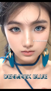 【Lensa Kontak Sekali Pakai】10 Pcs=5 Pasang DENMARK Blue Lensa Kontak Sekali Pakai Softlens 14.2mm Bigeyes Mata Lensa Kontak Warna Alami