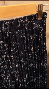 Rok Plisket Motif Denim Abstrak Wanita Premium Rebertus Eleanor