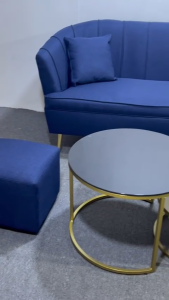 Ghế sofa sò 1m70 bọc vải nhung - sofa đặt phòng khách decor spa tiệm nail siêu sang - màu tuân theo yêu cầu