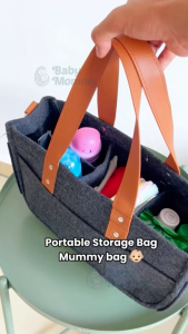 Ready Stock 🇲🇾 Stroller Bag Maternity Diaper Baby Bag Mummy Bag Hanging Nappy Diaper Bag Organizer Portable Storage Bag