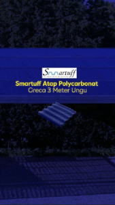 Smartuff Atap Polycarbonat Greca 3 Meter Ungu