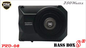 ขายดี ราคาถูกมาก เบสบ๊อกซ์ ซับบ๊อกซ์ DM รุ่น PRO-08 ซับวูฟเฟอร์ BASSBOX ขนาด 8นิ้ว พร้อมตัวปรับบูสเบส เบสหนัก เสียงดี รับประกัน