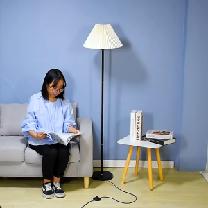 NASA Ready Stock Stand Lamp Bedroom Modern Nordic Style Floor Lamp Led Light Bed Lamp Lampu Berdiri For Living Room Bedroom