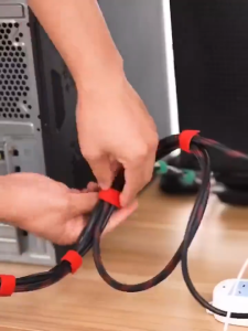 5M Cable Organizer Velcro Cable Ties Strap Reusable Strong Adhesion Self-adhesive Magic Tape Fastening Tape