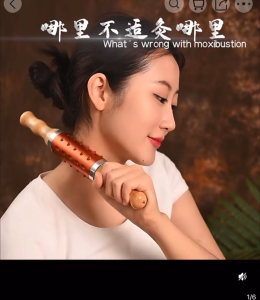 Thanh lăn ngải ngọc bích 2 tay cầm trơn tru tiện lợi giảm nhức mỏi vai gáy