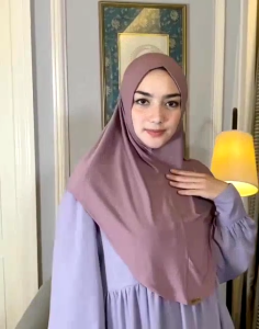 Hijab Instan Bergo Jersey Premium Hamidah Kerudung Sport Non Pet