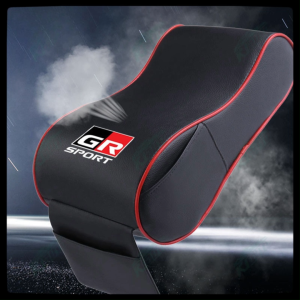 Toyota Gr Sport Leather Car Central Armrest Soft Pad Auto Center Console Arm Rest Seat Box Mat Cushion Pillow Cover For ios Raize Wigo Rush Wish Corolla Cross Veloz Yaris Ativ Toyota Auto Parts