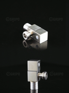 GRIPO High End quality 304 Stainless Square modern One way angle valve 1/2 angle valve matte finish
