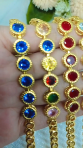 Gelang Rantai Zircon & Lapis Emas 18K: Aksesoris Wanita Dewasa Terbaru