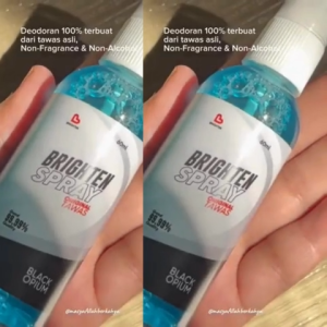 Paket Hemat 5 Botol Brighten Deodorant Spray Alami Anti Prespirant Pewangi Ketiak Wanita Tahan Lama dengan Bahan Alami Air Tawas