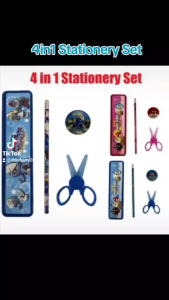 (OFFER)4in1 Cartoon Stationery Set Smuft A.Birds Design Kids Party Gift Toy Pensil Hadiah Parti Alat Tulis Mainan Budak 文具 卡通 文具套装