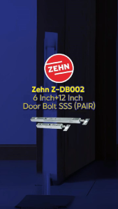 Zehn Z-DB002 6\"+12\" Door Bolt SSS (PAIR)