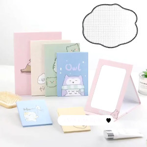 KACA CERMIN LIPAT MAKE UP PORTABLE FOLDING MIRROR CERMIN MEJA LIPAT LUCU MIRROR BOOK KACA RIAS PORTABLE KACA BUKU MURAH BAGUS KEREN KOREA KOREAN ALAT TULIS MINIMALIS UNTUK KADO ULANG TAHUN |MAKMUR