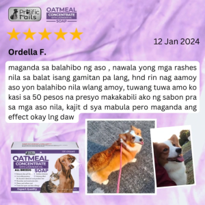 PETSCHOICE - For sensitive skin anti-itch dry coat Prolific Tails Oatmeal Concentrate Soap 135g for Cats & Dogs