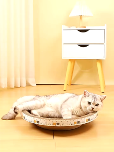 อ่างลับเล็บเเมวลายผลไม้ สุดน่ารัก ที่ฝนเล็บ แผ่นลับเล็บ ที่ลับเล็บแมว cat scratcher