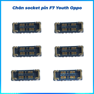 Chân socket pin trên main F7 Youth oppo