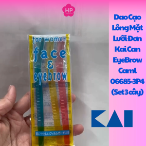 Dao Cạo Lông Mày Kai CAL -3P1 (06685 - 1 Bịch 3 Cây )