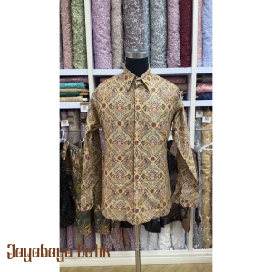 Jayabaya Batik DERAWAN Kemeja Katun Furing Lengan Panjang
