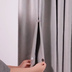HW 1 Pair Curtain Magnetic Button Nail Detachable Window Curtain Close Magnet Buckle Adjustment Curtain Clip