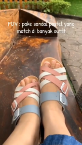 Sandal Selop Slip On Wanita Cewek Nyaman Murah Balantik Brooklyn Series