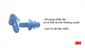 5 Cặp Nút bịt tai chống ồn 3M 340-4004