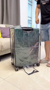 Luggage Cover Luggage Protector Suitcase Protective Anti Dust Waterproof Transparent PVC 18 20 22 24 26 28 30 18Inch