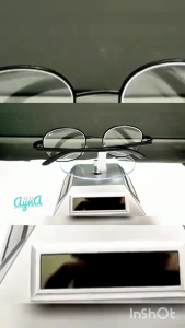 Kacamata MINUS Jarak Jauh Frame Oval Kecil Bahan Besi Kuat Tangkai Plastik Lentur Tipis Korea Style