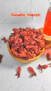 BUNGA TEH ROSELLA MERAH KERING 1KG PREMIUM ORGANIK ALAMI