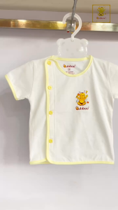 Áo sơ sinh cho bé Babiboo áo tay ngắn vải cotton mềm mịn BB05