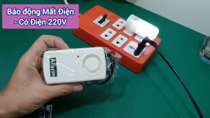 Báo Động Có Điện và Mất Điện 220V Tặng kèm pin 9V