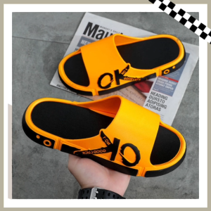 LKfashion ผู้ชายรองเท้าแตะลำลองสีทูโทน ทนทานต่อการสึกหรอ คุณภาพคือเกินราคา ตำโลด แมตซ์ง่ายกับทุกชุดที่สวมใส่ ห้ามพลาดเด็ดขาด