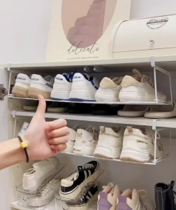 ES.ชั้นวางรองเท้าเหล็ก วางของอเนกประสงค์ รับน้ำหนักได้เยอะ ปลีก/ส่ง EASYHOME E426