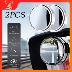 Spion Blind Spot 2 PCS 360 ° Dapat Diputar Disesuaikan Sisi Blind Spot Kaca Spion Mobil Motor Blind Spot Mirror