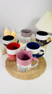 แก้วมัค แก้วน้ำ ทูโทน มี6สี ความจุ 425ml.