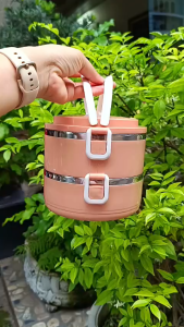 Hộp Đựng Cơm Lúa Mạch 2 Tầng Lõi Inox Cao Cấp